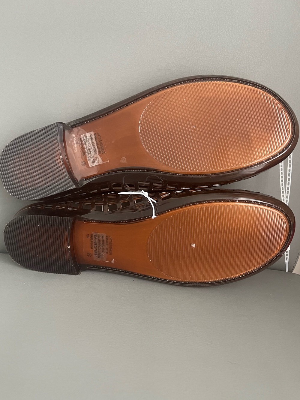 Jellypop Jelly Mesh Mule Flat Sandals Brown Women’s Size 10 - Picture 10 of 12